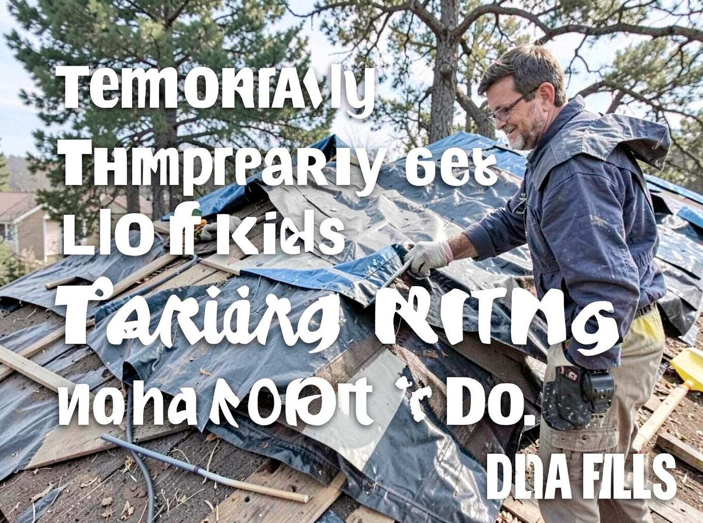 Temporary Roof Leak Fixes: Tarping & What NOT to Do